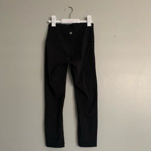 Black Lululemon Leggings Crop 23”